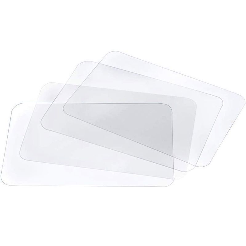 Transparent Placemat Washable Placemat for Heat-Resistant Non-Slip Kitchen Placemat Table (8 Pcs)