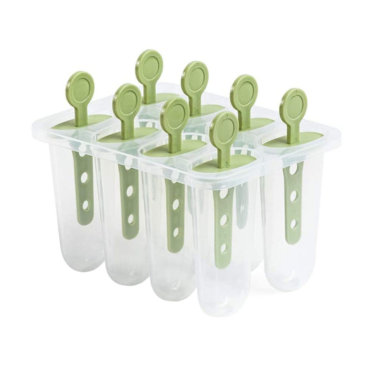 Household Popsicle Mould 8 Piece Set Reusable Frozen Popsicle Maker with Stick and Anti-Drip Protection