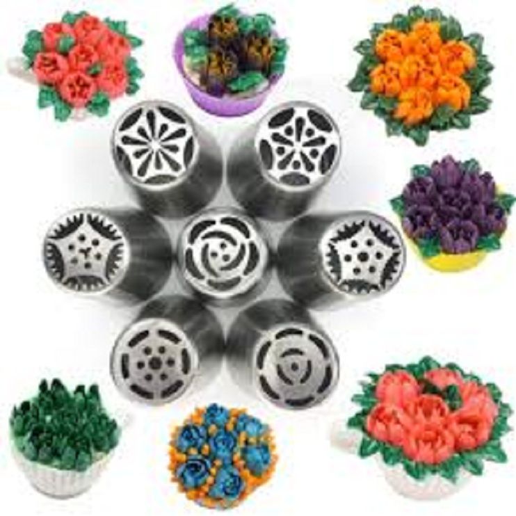Cake Decoration Tools - 12Pcs - Silver