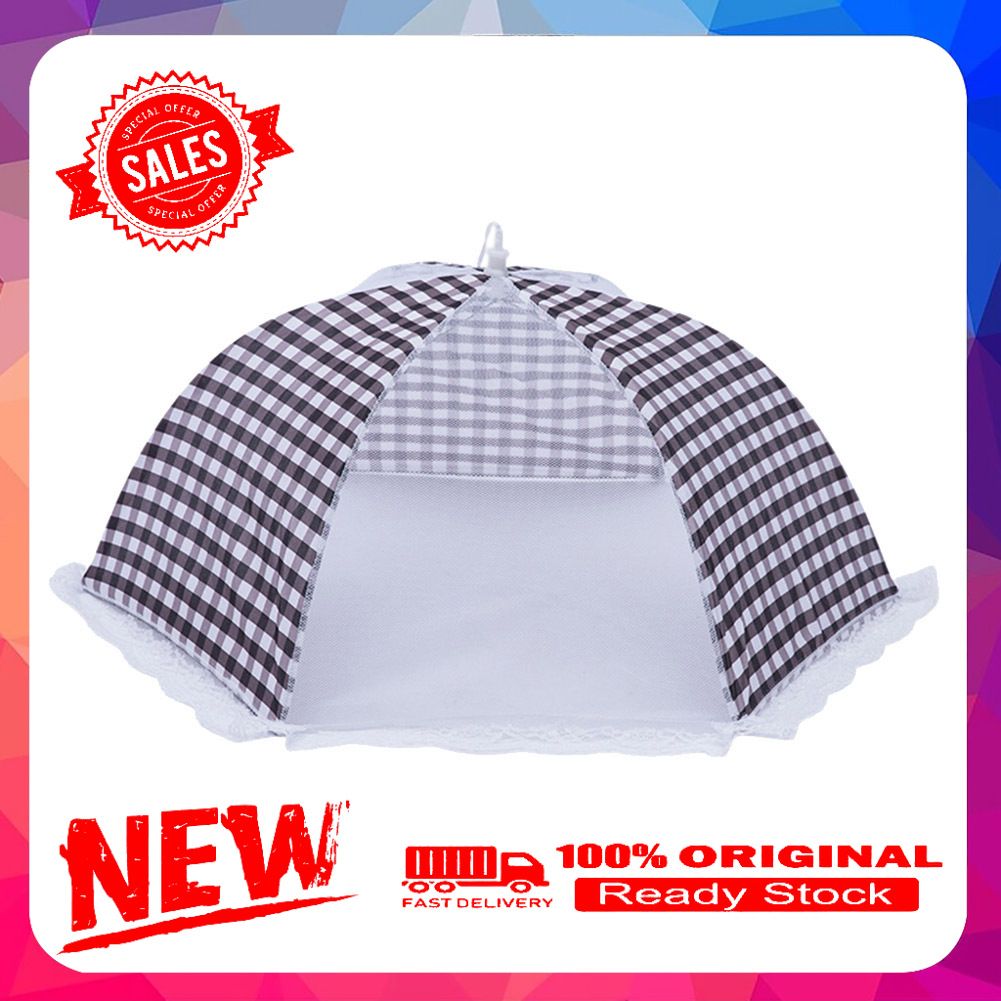 Foldable Square Mesh Umbrella Dust-proof Table Food Cover Anti-fly Kitchen Tool