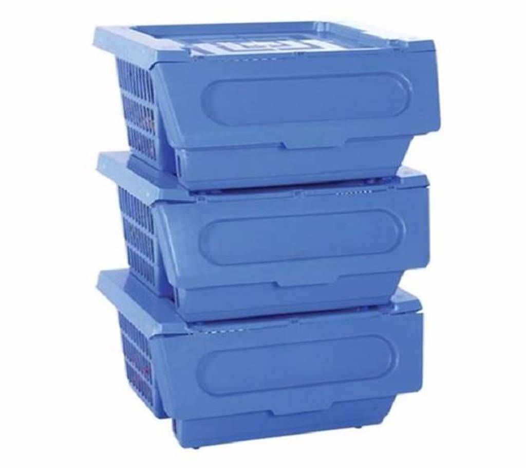 Kitchen Rack with Cover Blue