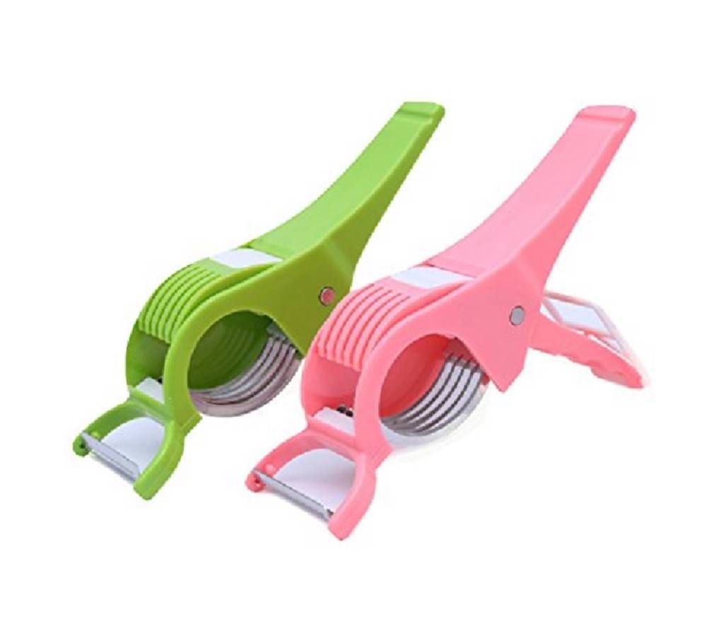PALAK 2 in 1, Multipurpose Cutter With Peeler For Vegetable And Fruits Vegetable & Fruit Chopper  (1 Cutter & Pealer)