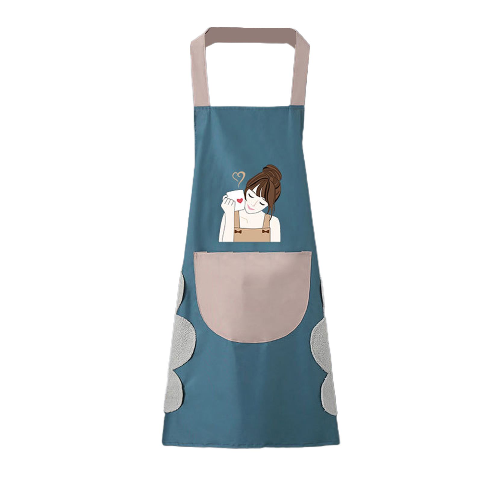 Kitchen Apron Lace Up Design Stain Resistant Garden Apron