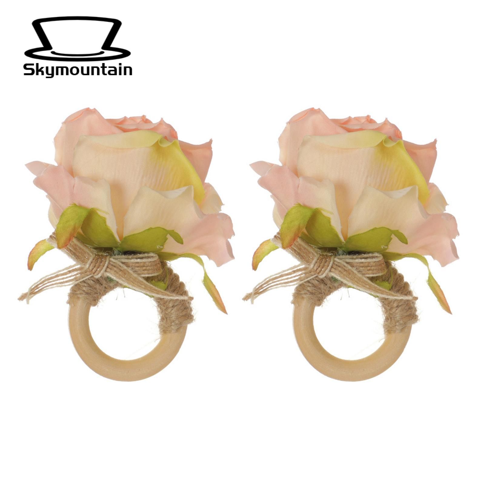 Napkin Buttons Eco-friendly Serviette Rings Napkin Holders Decorations