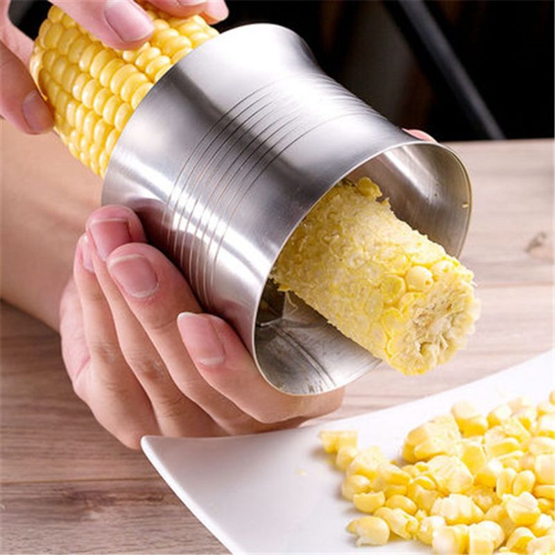 Stainless Steel Corn Peeler Corn Threshers Corn Planer Simple Corn Peeler Separator Kitchen Tool galactic
