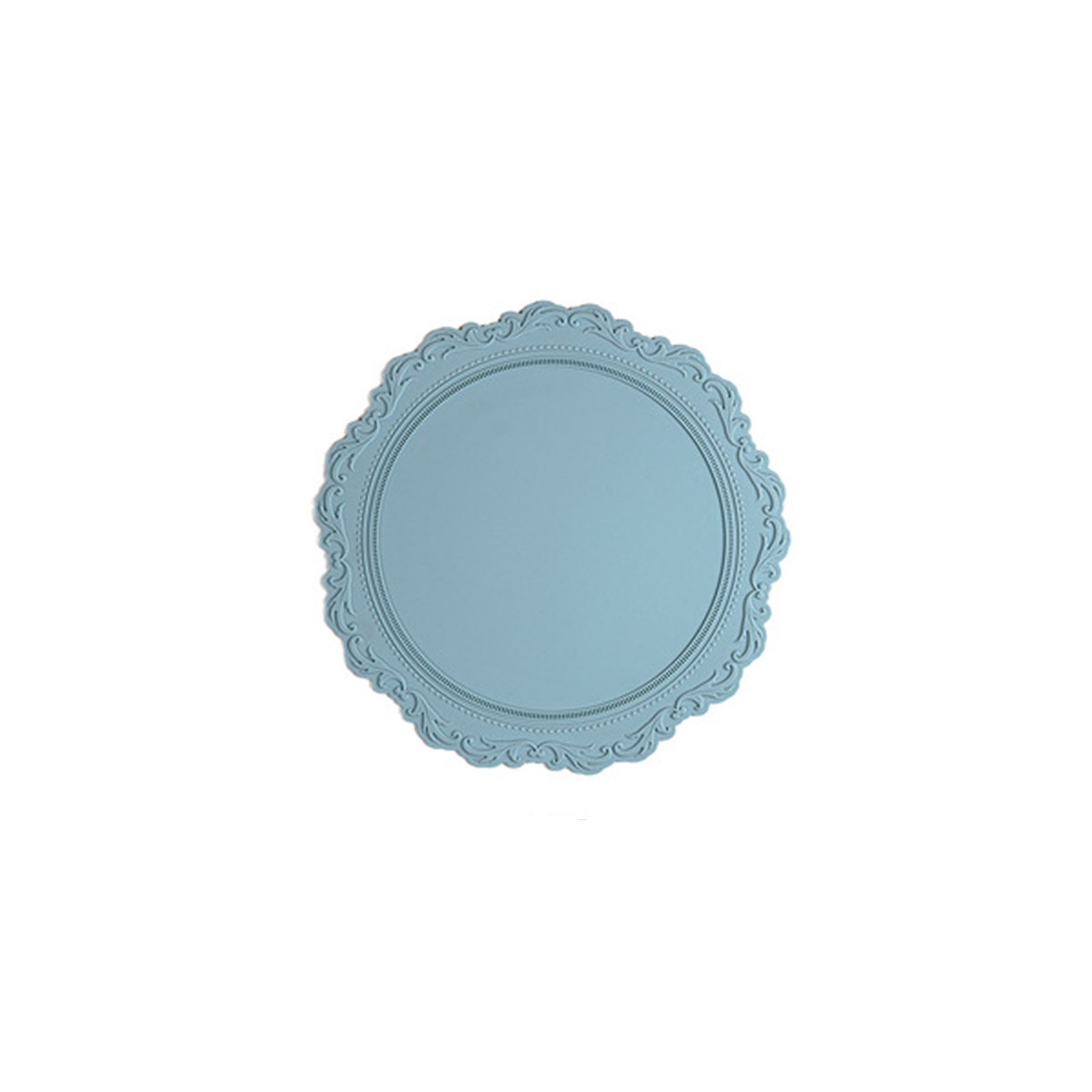 Exquisite Round Shape Cup Coaster Flexible Anti-scalding Silicone Cup Mat for Home