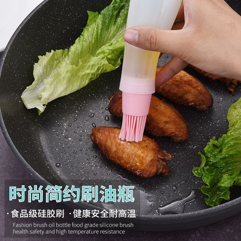 Silicone Barbecue Oil Bottle Economic Environmental BBQ Oiler Oil Brush