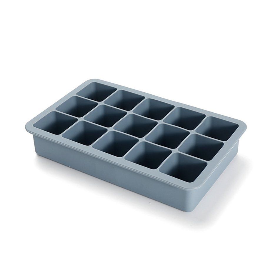 Practical Silicone Ice Tray Mold Household Ice Box Flexible Stackable Durable Soft Mold Storage Container