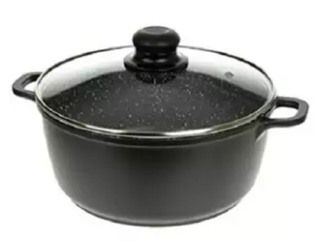 Kiam Non-Stick 30 CM Casserole - Black