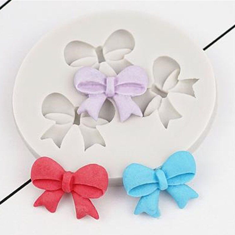 Sugarcraft Bow-knot Silicone Mold Fondant Cake Cupcake Decorating Tools Clay Resin Candy Mold