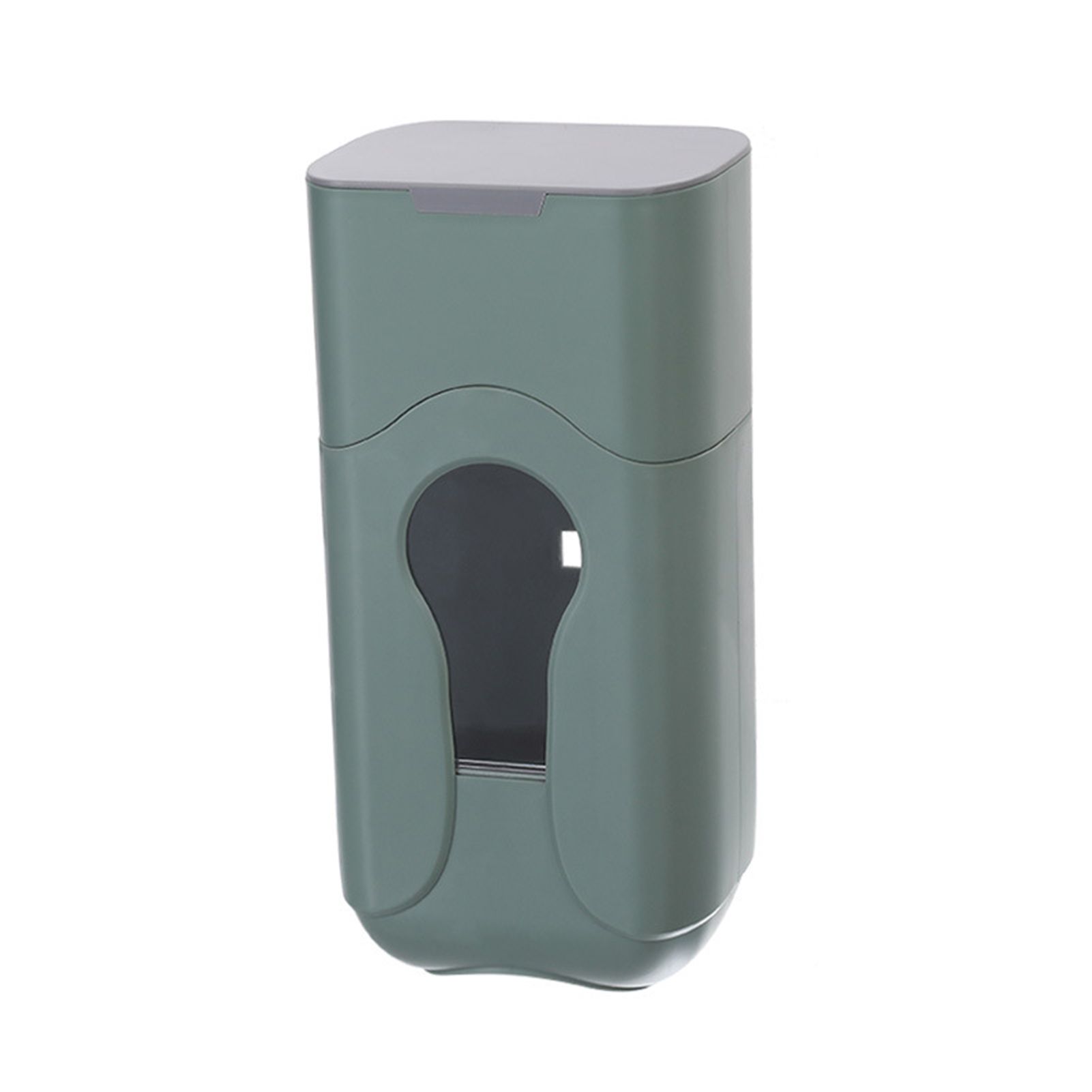 1 Set Wall Mounted Punch-free ABS Dustproof Cup Dispenser Delicate Cup Container for Home