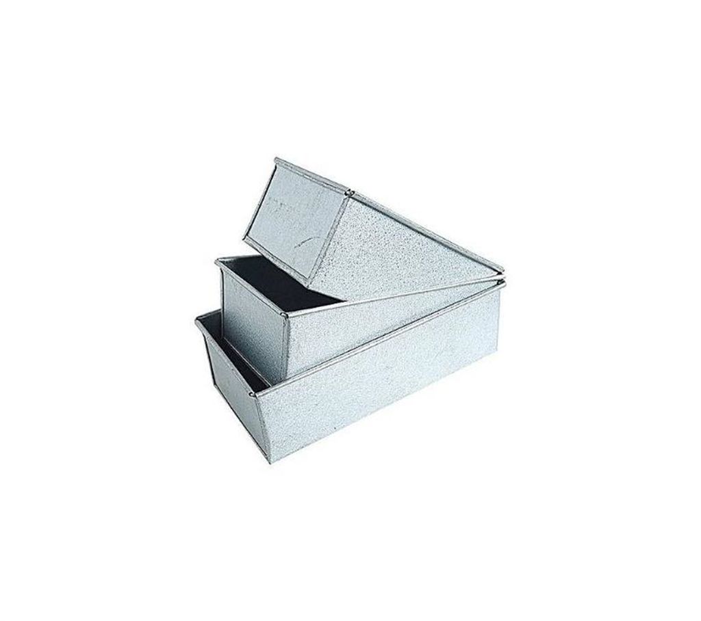 3 Pieces Cake Pan - Silver