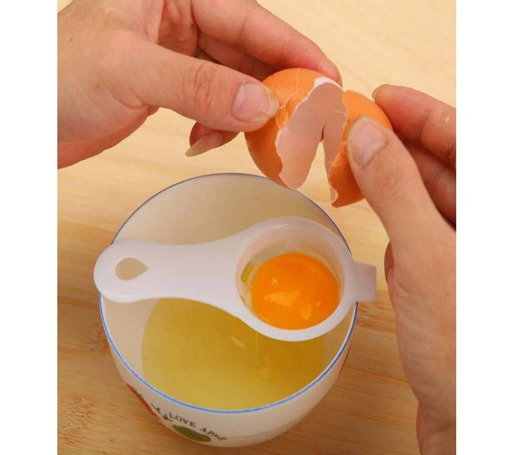 1Pcs Plastic White Yolk Egg Separator Divider Kitchen Accessories Cooking Baking Tool Sifting Gadget Filter Holder Kitchen Tools
