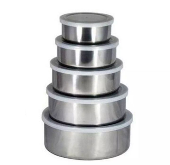 Protect fresh box stainless steel with lid 5 pieces set