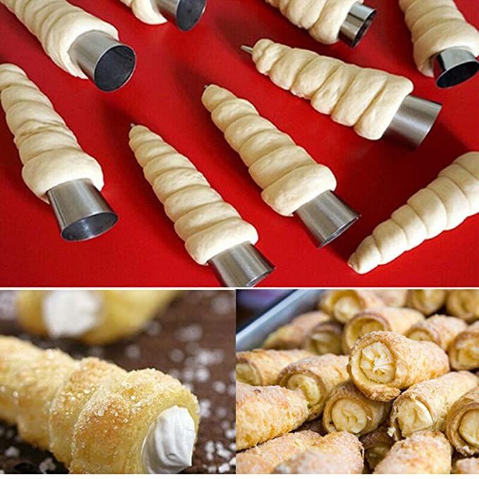 Cream Roll Horn Molds - Cone Molds 2 Pcs