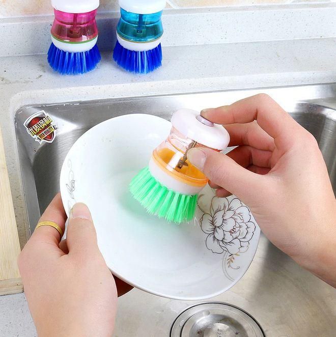 Soap Dispenser Plastic Kitchen Brush