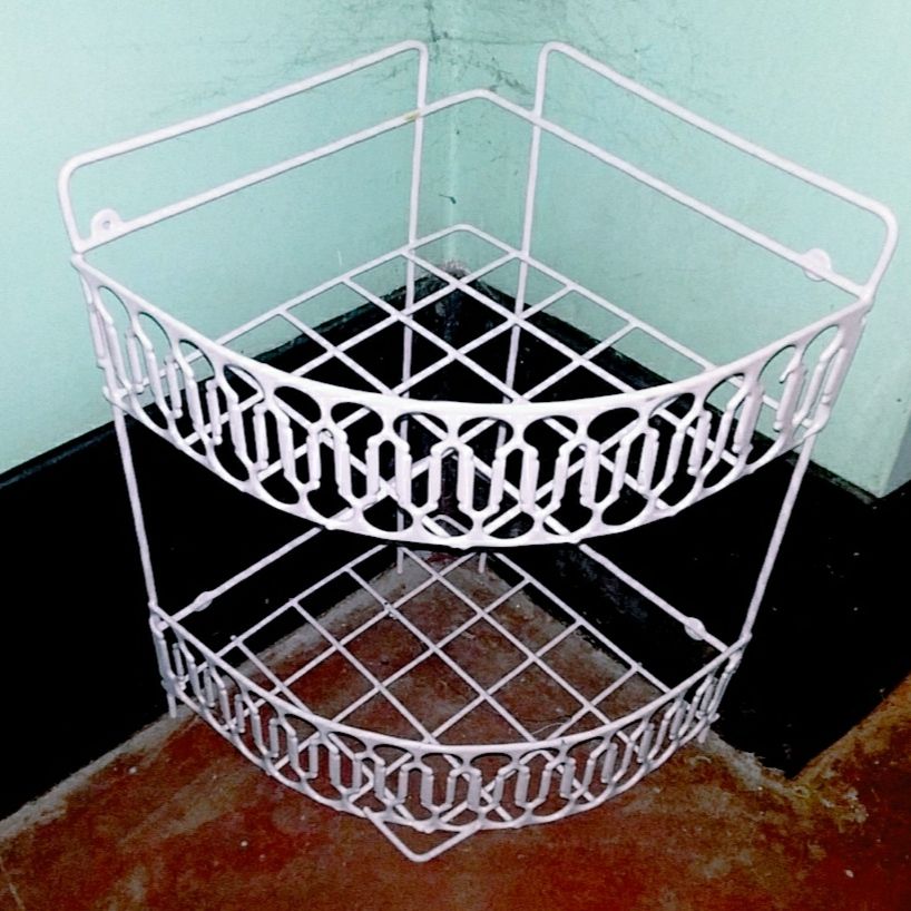 2 layer kitchen  & toylet rack /spice jar & pots rack