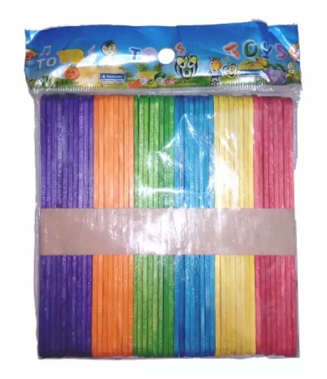 Ice Cream Stick Multicolor ( Wooden) →50pcs Pack