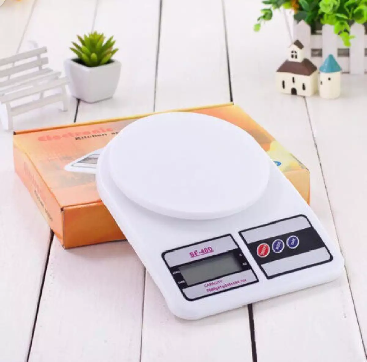 Electronic Kitchen Scale Digital LCD Display (SF-400) with 2pcs battery 1g to 10,000g