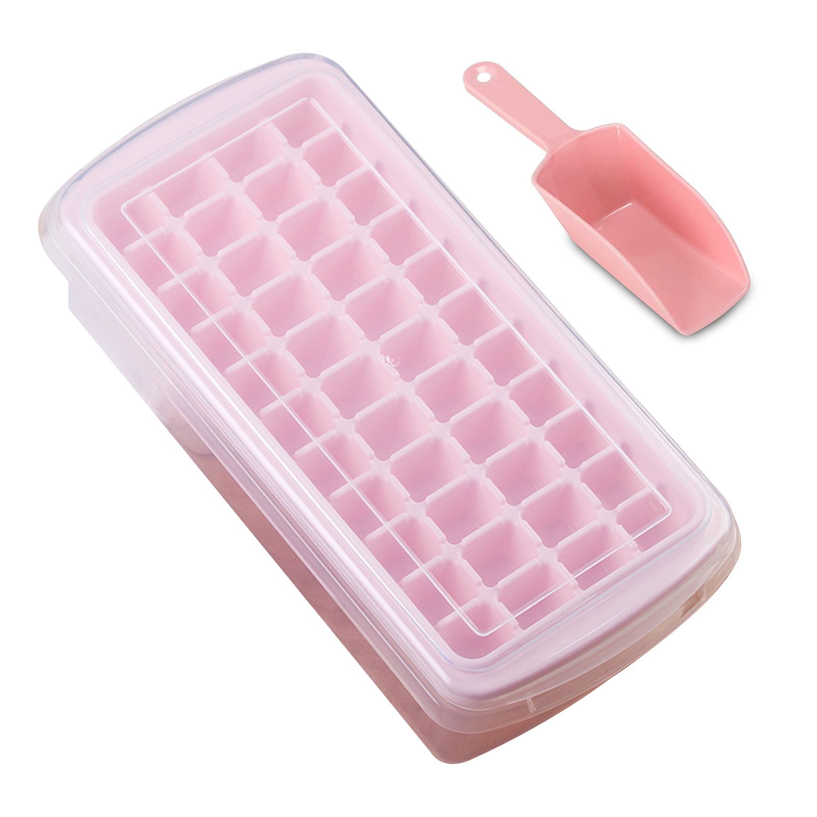 Ice Tray Mold with Scoop 44 Grids Delicious Drink Ice Cube Mold
