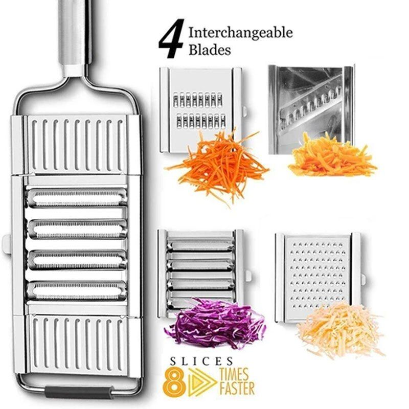 Multi-function Vegetable Cutter Stainless Steel Shredder Fruit Potato Peeler Carrot Grater Slicer Kitchen Accessories-2