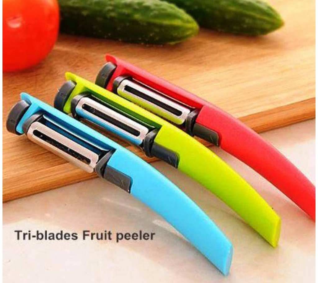 Vegetable And Fruit Tri Blade Peeler