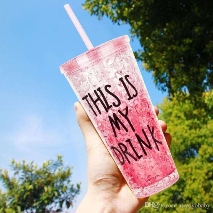 Summer Good Plastic Water Bottle 450ml Multicolour