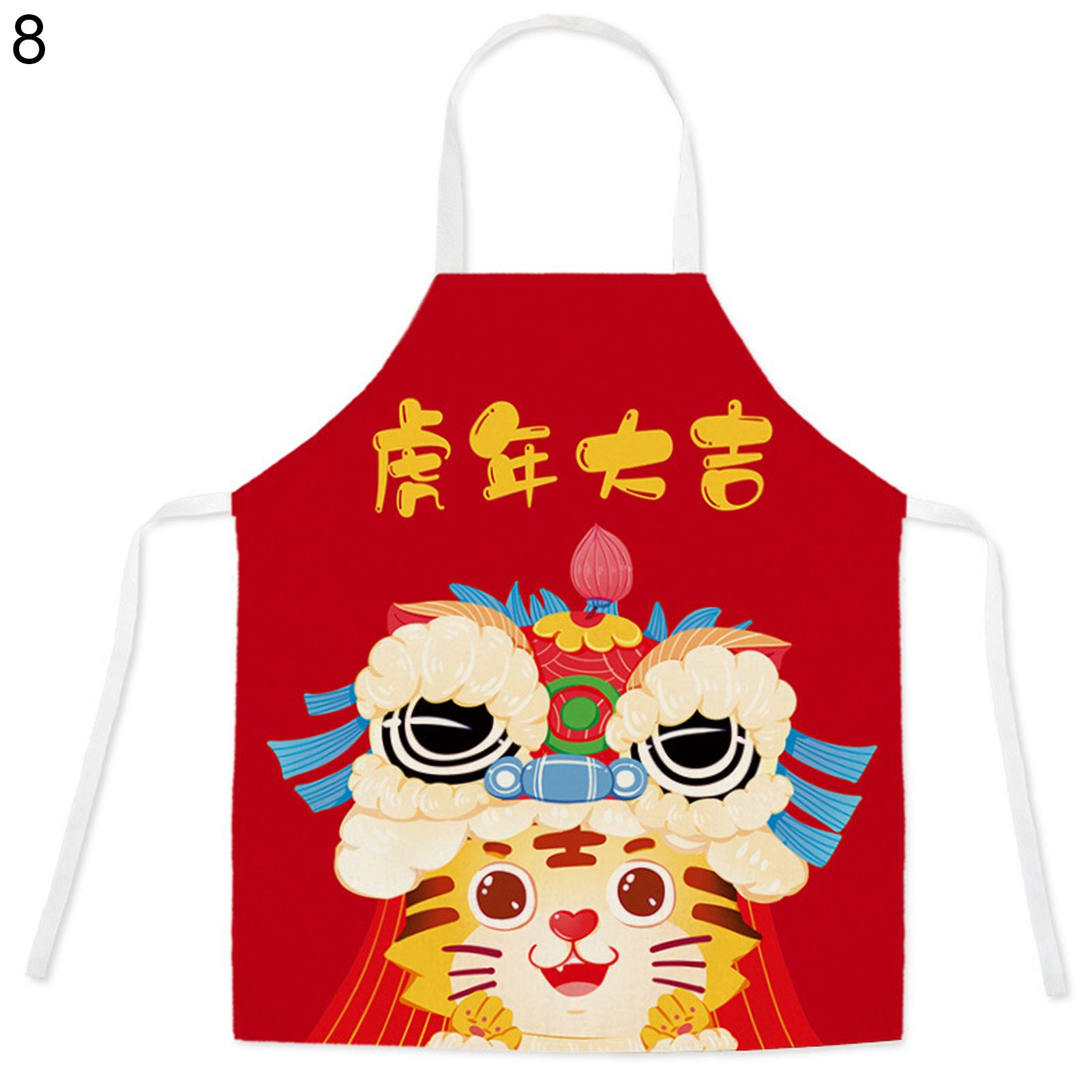 Cooking Apron Scratch Resistant Flower Arrang Cooking Bib