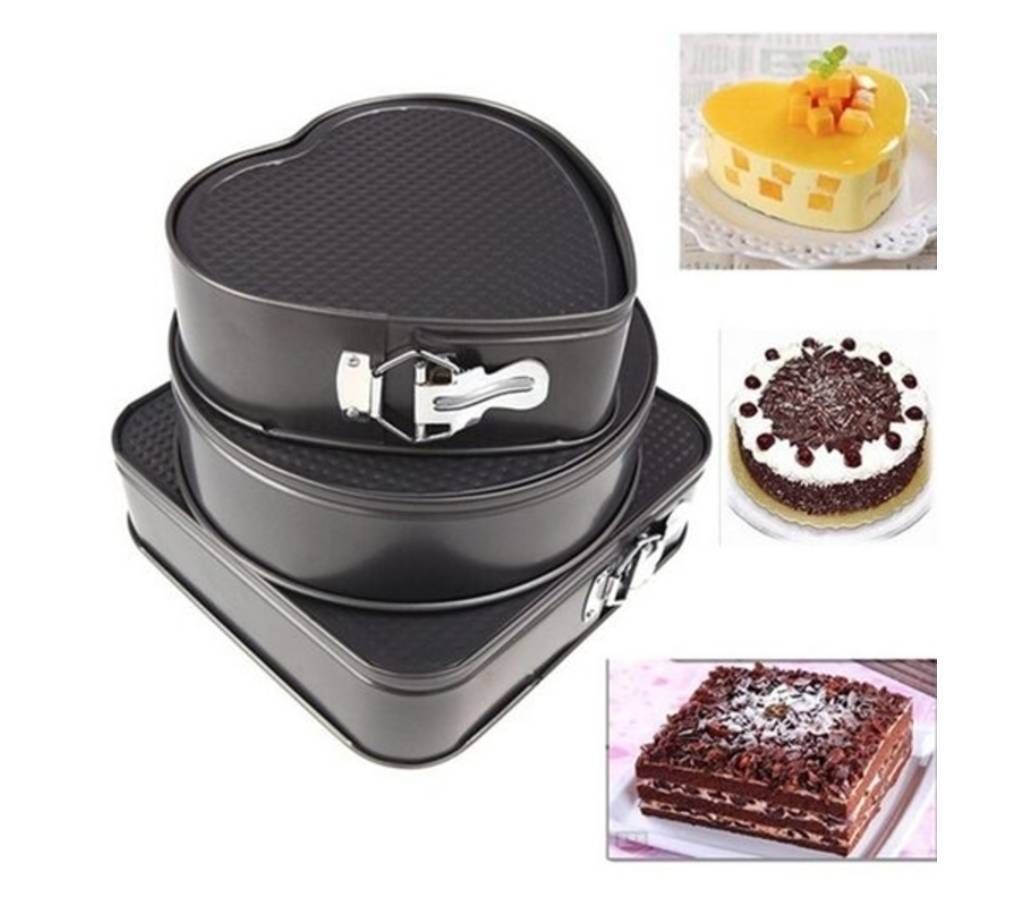 3 Design Cake Pan Set - 3 pcs