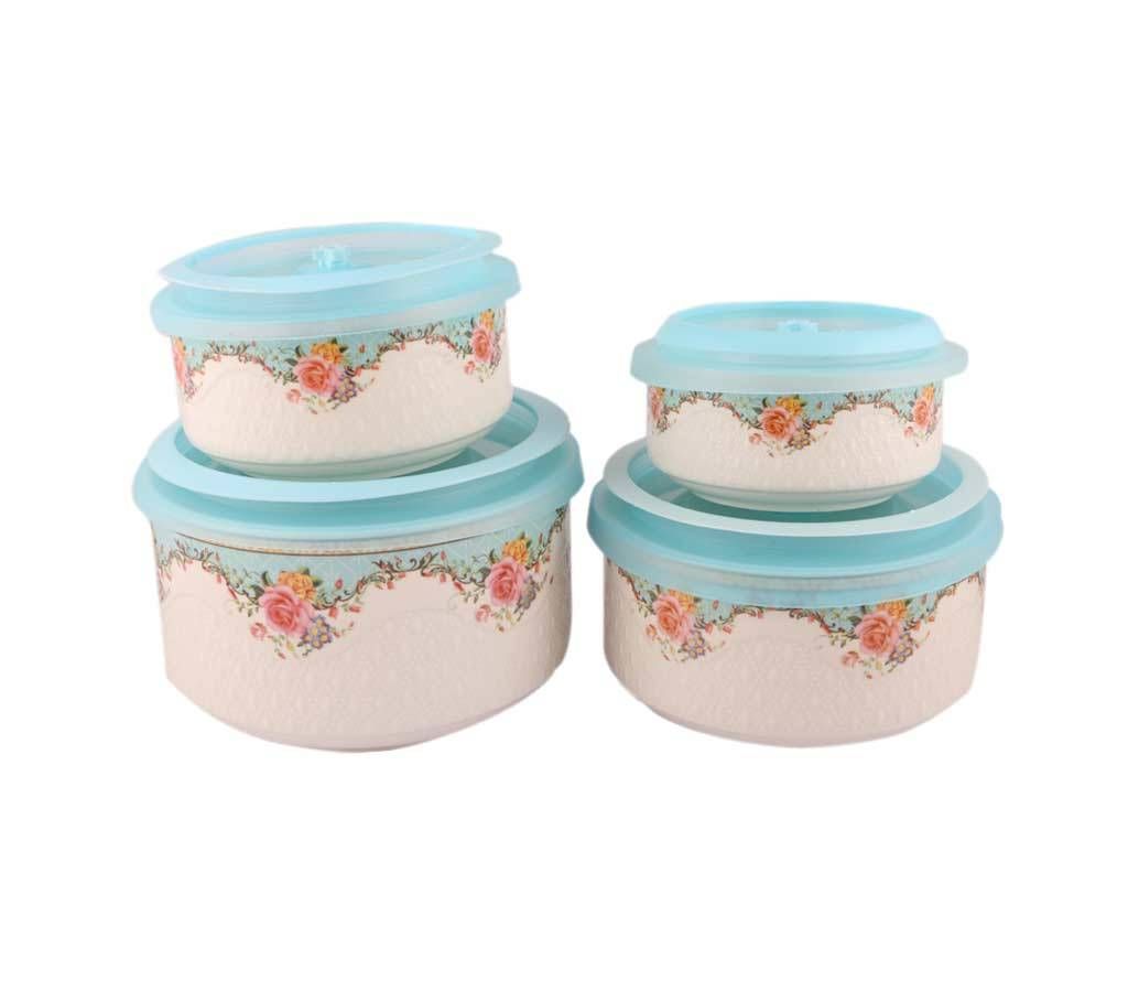 4-piece Set Ceramic Bowl For Hot Food and Fruit Storage