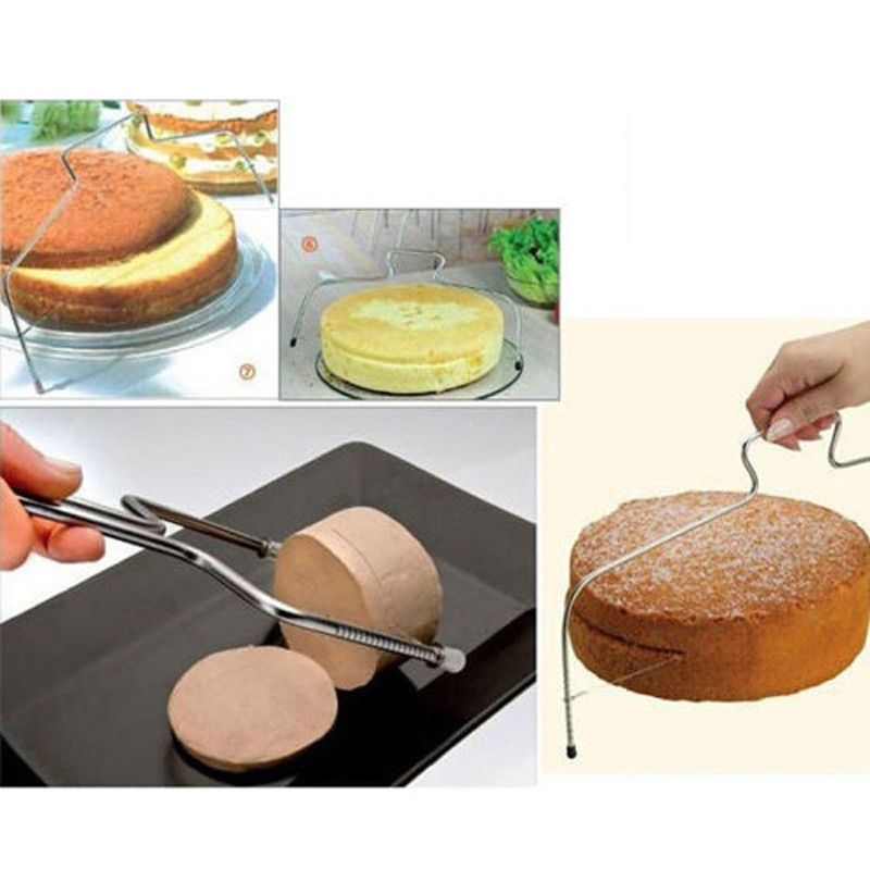 Hot kitchen tools stainless steel wire cutter cake cutter bread cutting leveler decorator kitchen tool