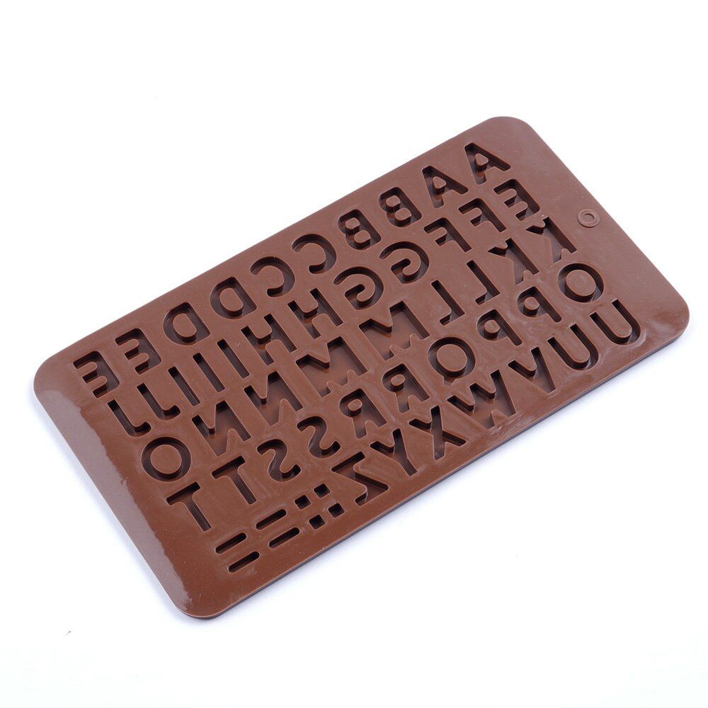 1PC cake decorating tools silicone chocolate mold letter and number fondant molds cookies bakeware tools Stencil Tools