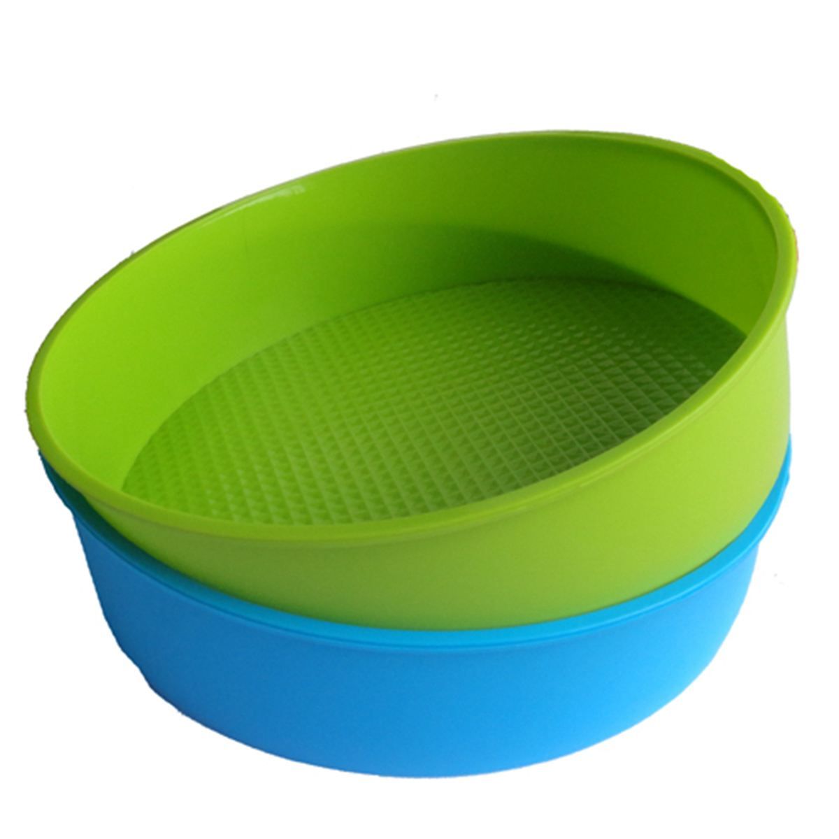 Individual Silicone Mould Bakeware 26cm/10inch Round Cake Form Baking Pan Blue and green colors are random