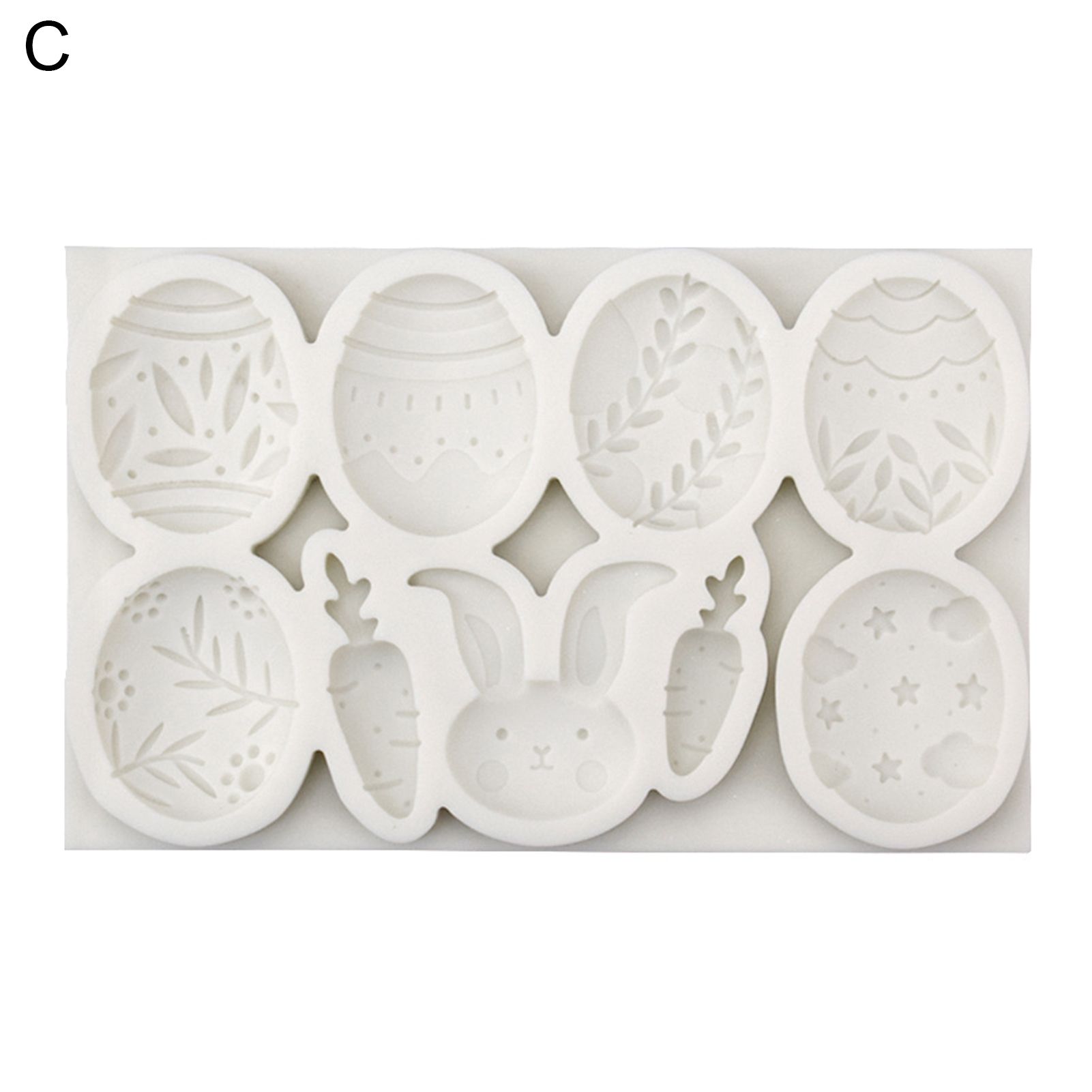 Fondant Mold Eco-friendly Easter Themed Bunny Egg Shape Cake Dessert Mold