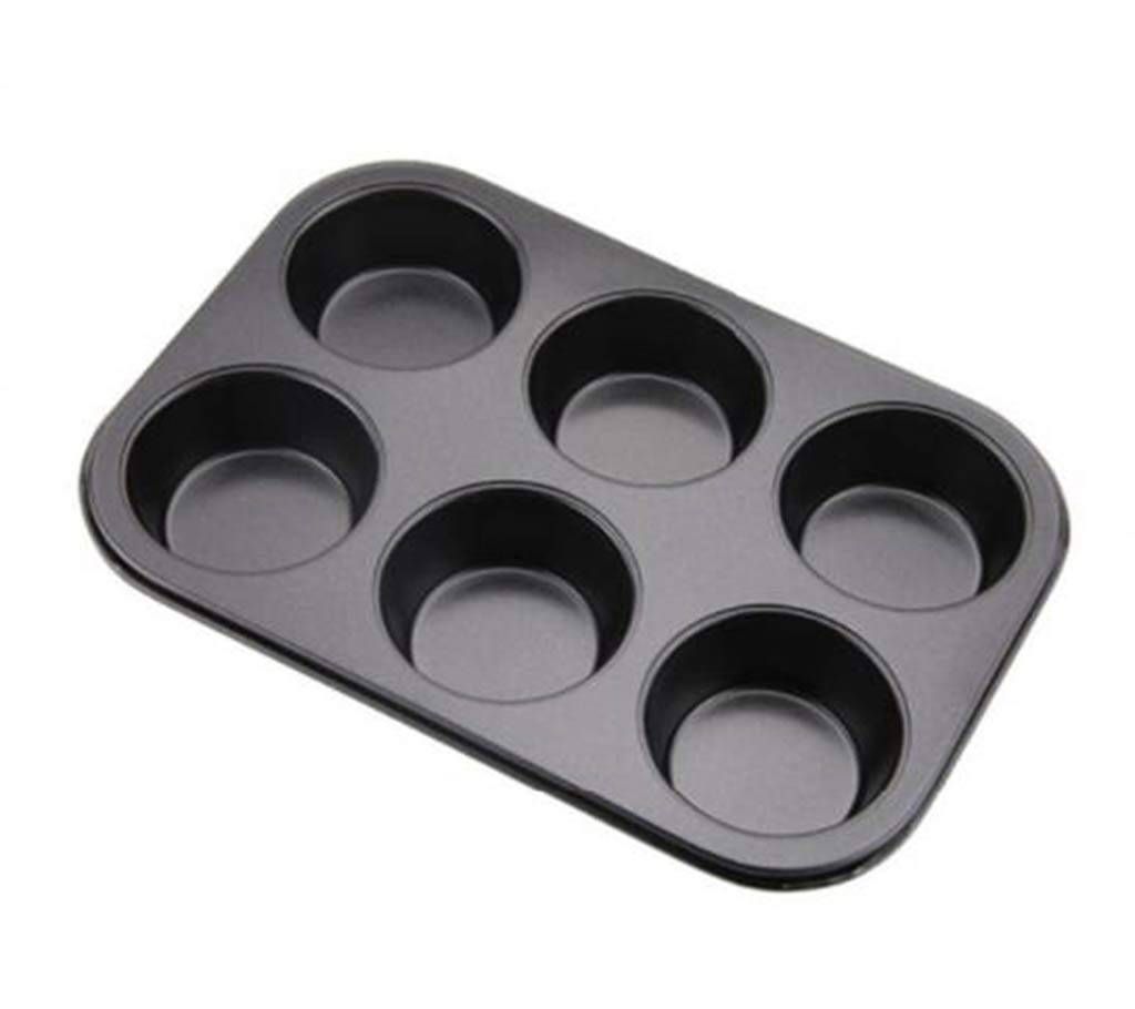 Six Holes Nonstick Muffin Cup Cake Mold