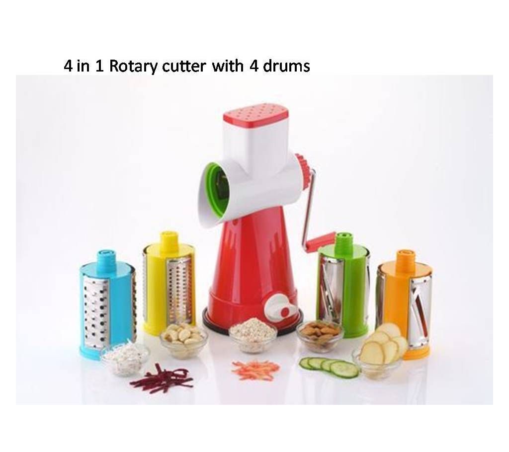 4 in 1 Rotary Drum Grater Slicer