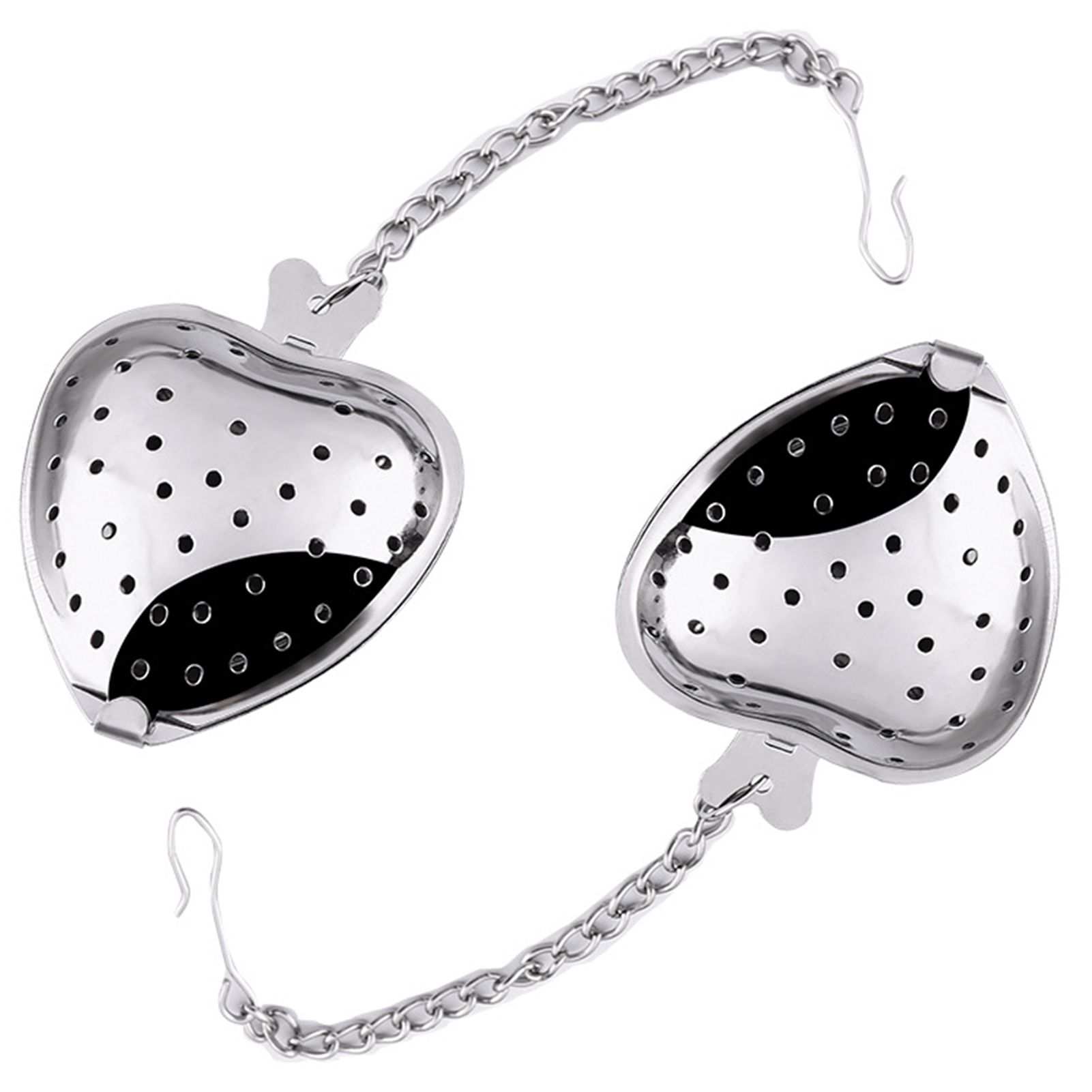 Herbal Strainer Chain Hook ni Locking Steep Spice Infuser