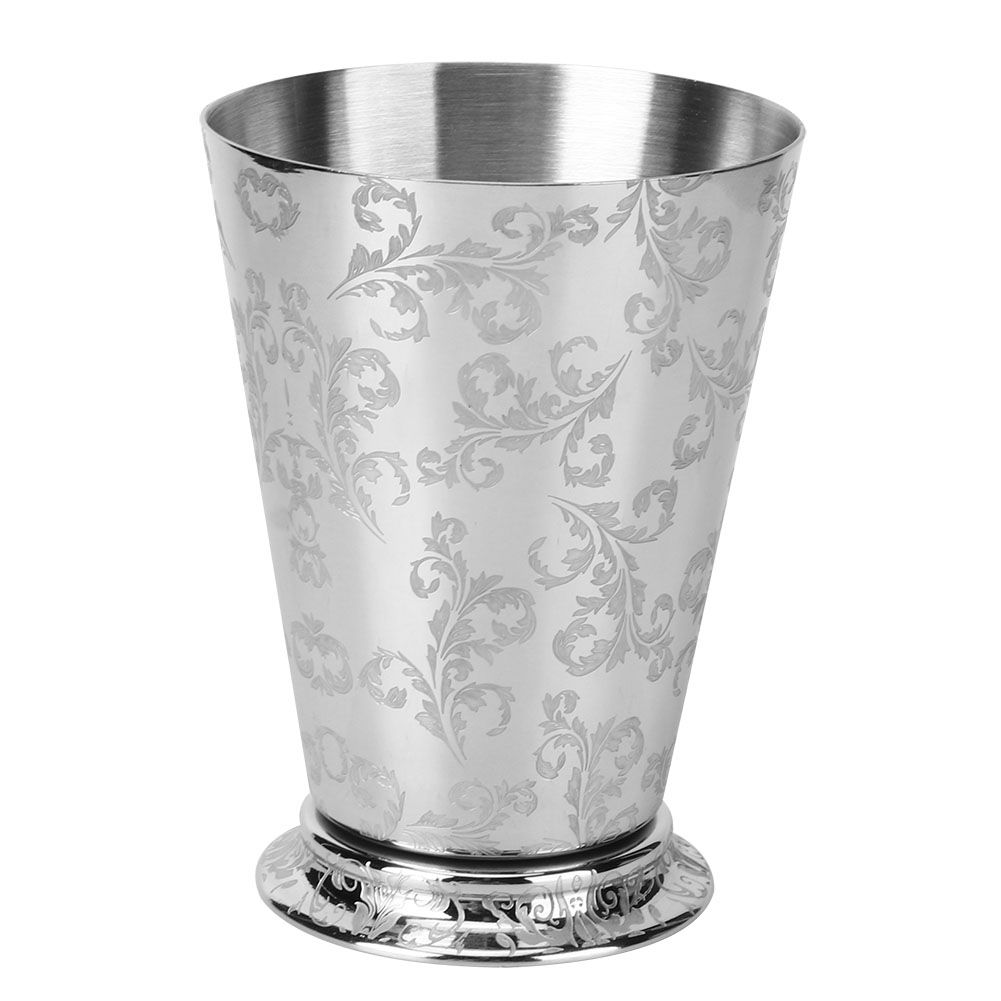 400ml Stylish Leaf Pattern Stainless Steel Cocktail Cup Mug Home Party B GP