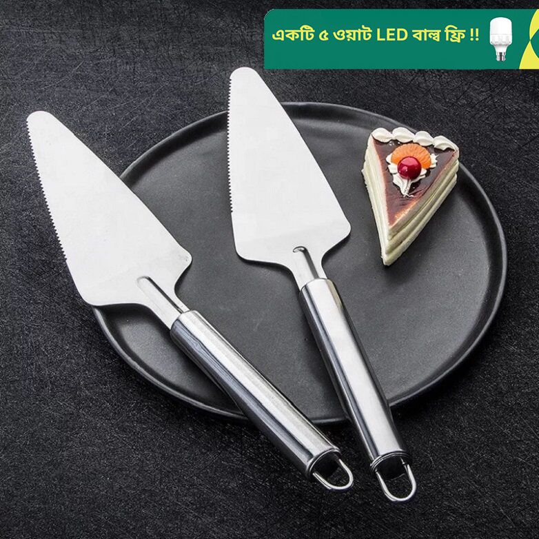 Stainless Steel Household Baking Cake Spatula Cheese Cutter Pizza Spatula Cutters