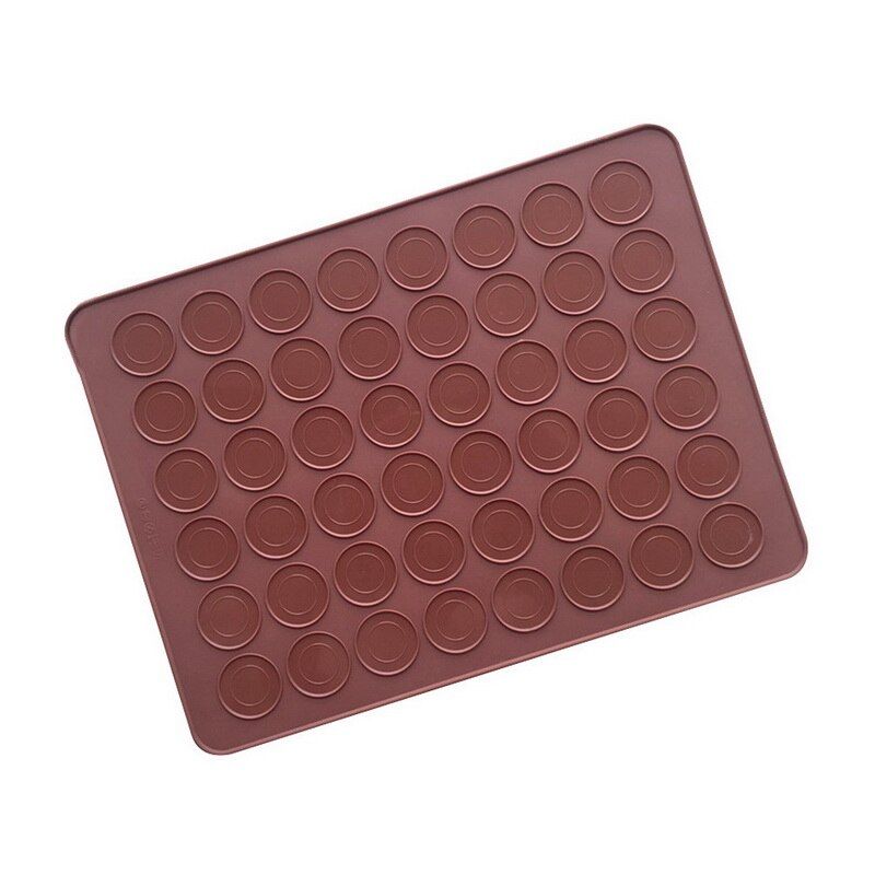 48-Cavities Silicone Macaron Moulds Macaroon Pastry Oven Baking Mold Sheet Mat Non-stick DIY Bakeware Mat Kitchen Baking Tools
