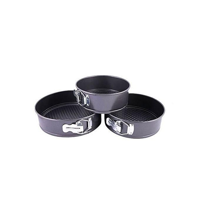Nonstic 3 Pieces Shape Cake Mould - Black