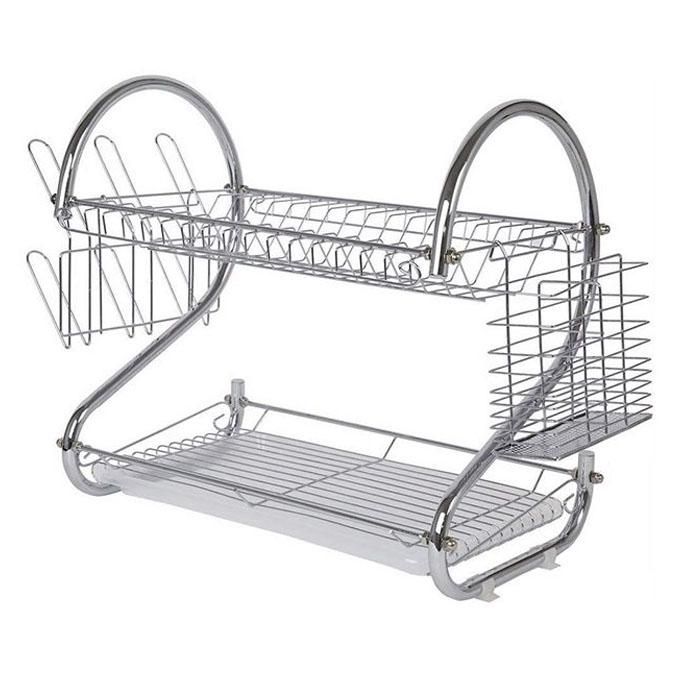 2 Layer Kitchen Rack - Silver