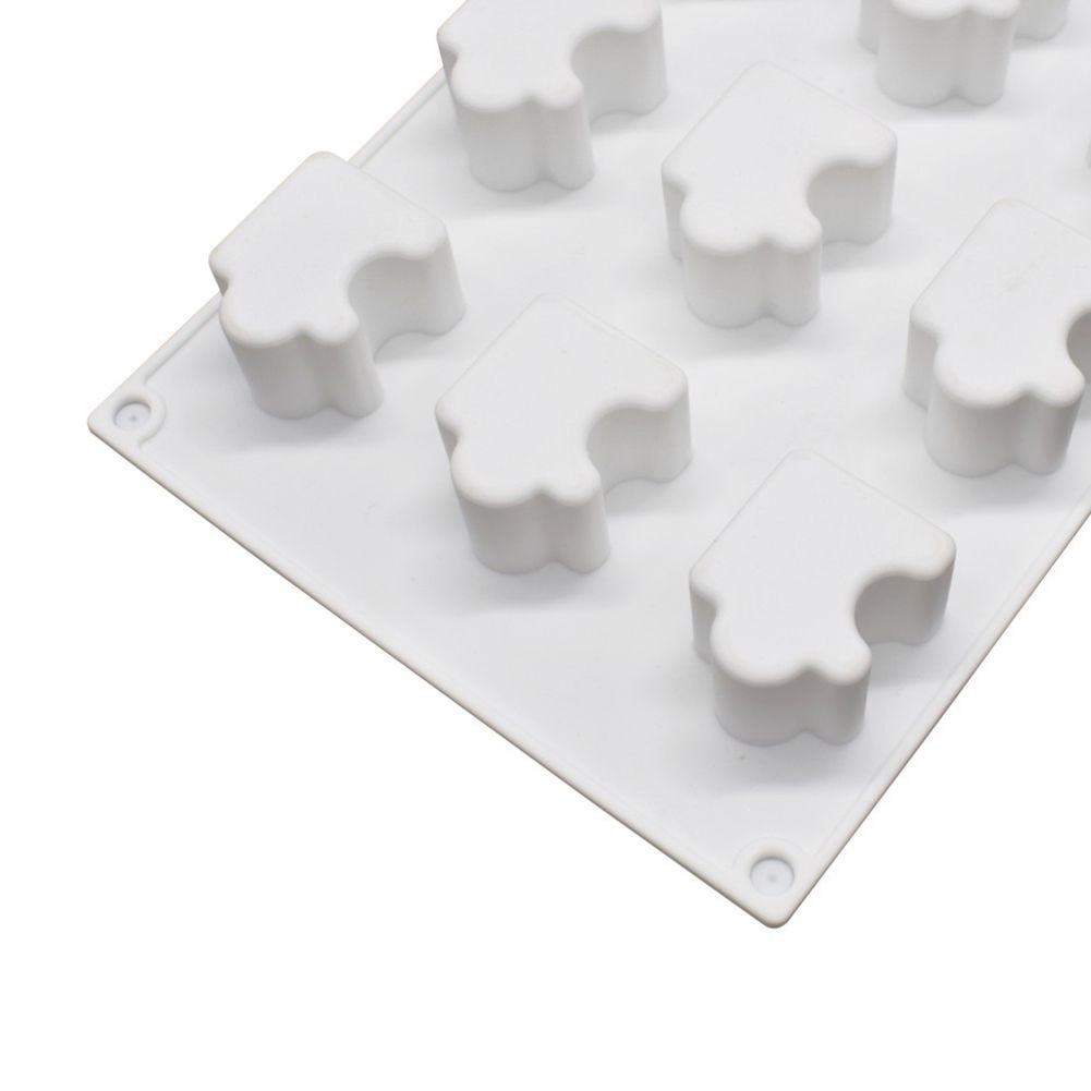 Puzzle Silicone Cake Mold Heat Resistant Dessert Pastry Mousse DIY Baking Tool