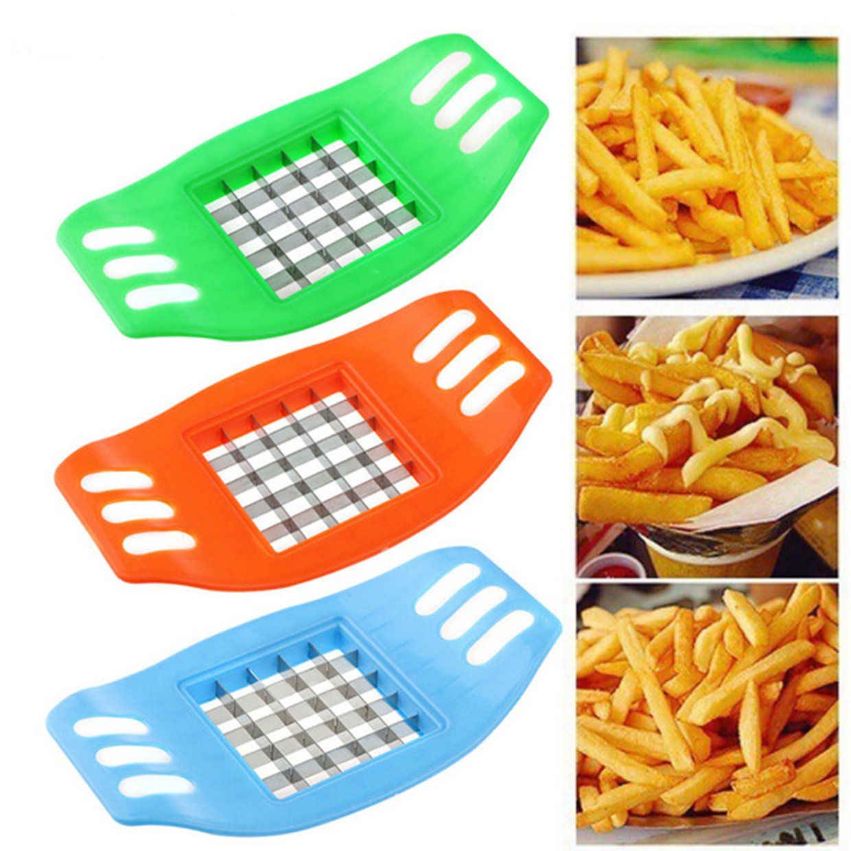 EF Practical Potato Slicer Cutter French Fry Chopper Cutting Useful Tools