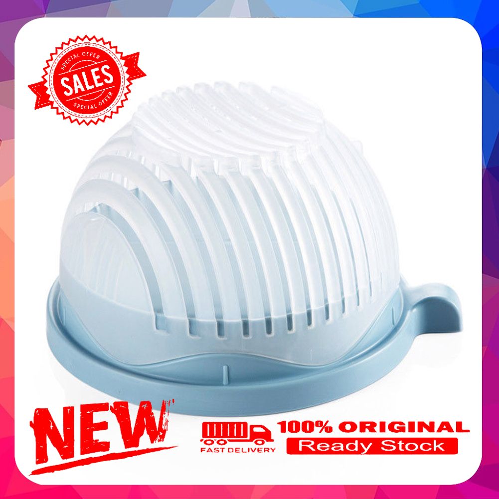 Practical Fresh Salad Easy Made Maker Cutter Bowl Chopper Slicer Kitchen Tool