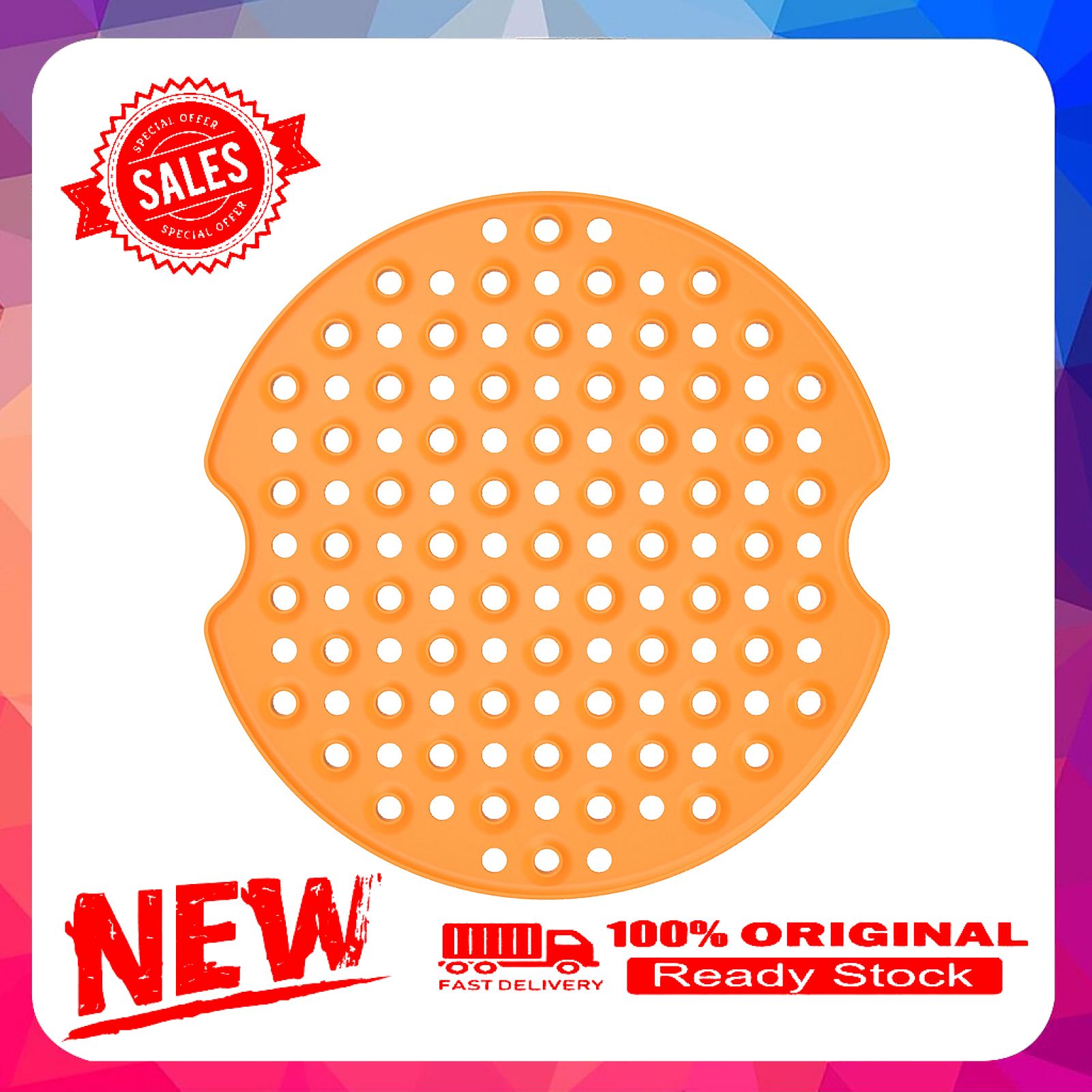 Air Frying Liner Perforated Non-Stick Silicone Bread Pastry Steaming Basket Mat for Kitchen
