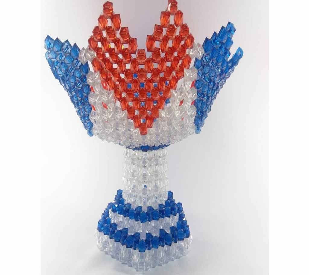 Cup Shape Beaded Basket Show Piece
