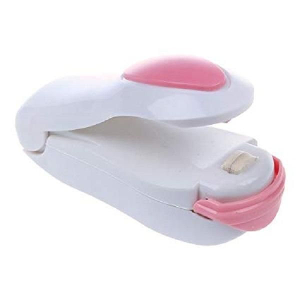 Portable Mini Heat Sealer - White and Pink