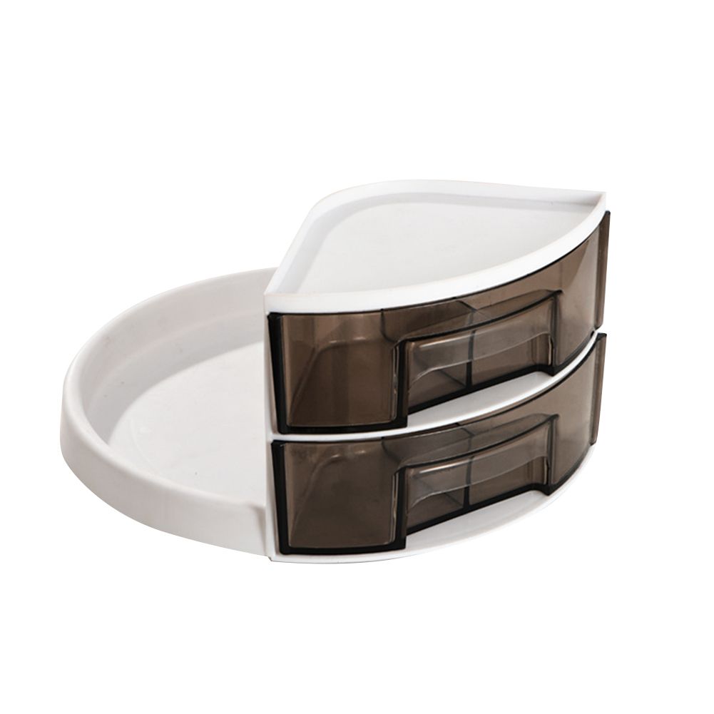 GC Kitchen Storage Rack Non-slip Multifunctional Flexible 360 Degree Rotatable Holder color:tan