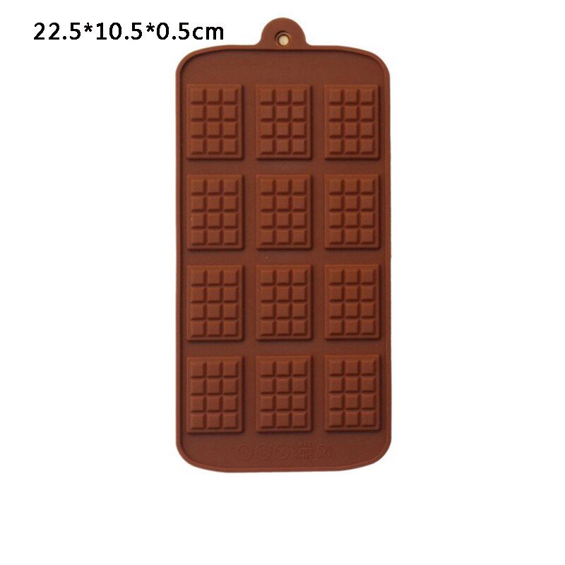 DIY Silicone Waffle Chocolate Mould  Pudding Mold Ice Tray Cake Decor Kitchen Baking Tools Cake Decorating Tools